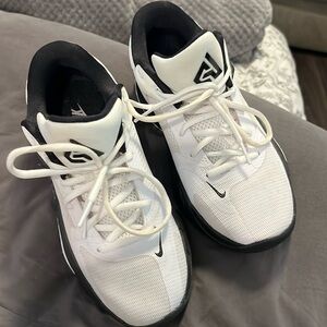 Black and White Greek Freak Nikes